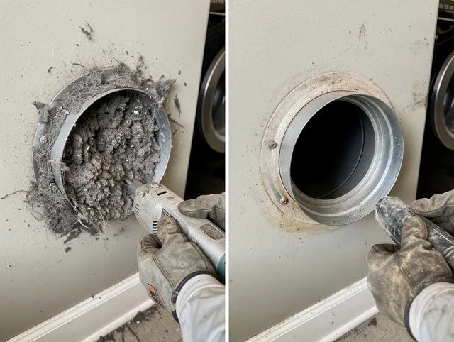 Professional clogged vent cleaning by Ravenna Dryer Vent Cleaning in Ravenna