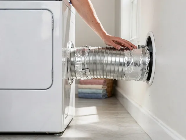 Professional dryer vent hose installation by Ravenna Dryer Vent Cleaning in Ravenna