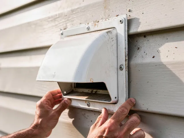 Ravenna Dryer Vent Cleaning technician delivering thorough residential dryer vent cleaning service in Ravenna